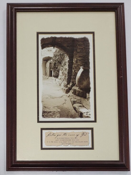 Other - Vintage 2002 Carpentree Art Print 20" x 14" Proverbs 3:6 He Will Keep Your Path